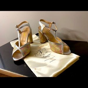 Lenora Shoes Silver, Gold and Pink